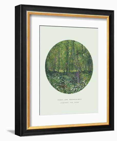 Old Masters, New Circles: Trees and Undergrowth, c.1887-Vincent van Gogh-Framed Premium Giclee Print