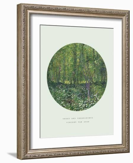 Old Masters, New Circles: Trees and Undergrowth, c.1887-Vincent van Gogh-Framed Art Print