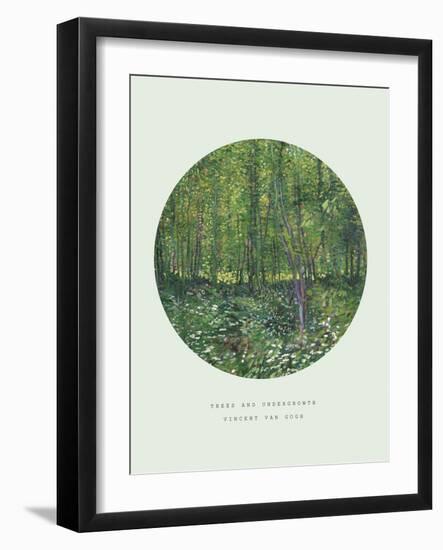 Old Masters, New Circles: Trees and Undergrowth, c.1887-Vincent van Gogh-Framed Art Print