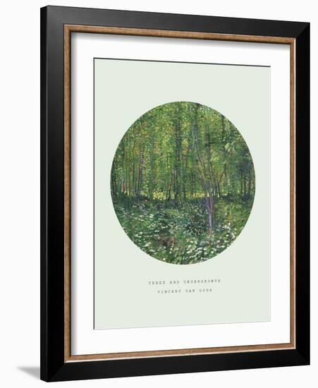 Old Masters, New Circles: Trees and Undergrowth, c.1887-Vincent van Gogh-Framed Art Print