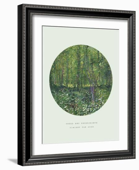 Old Masters, New Circles: Trees and Undergrowth, c.1887-Vincent van Gogh-Framed Art Print