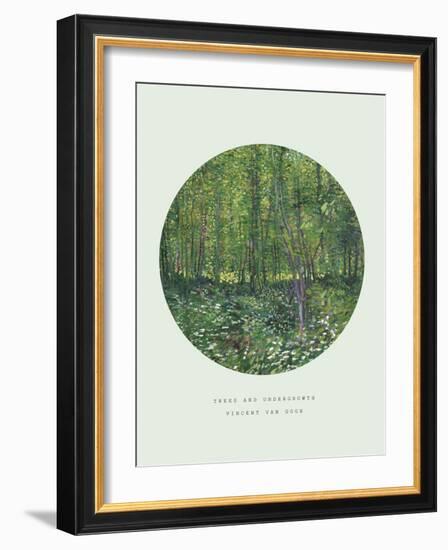 Old Masters, New Circles: Trees and Undergrowth, c.1887-Vincent van Gogh-Framed Art Print