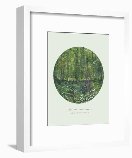 Old Masters, New Circles: Trees and Undergrowth, c.1887-Vincent van Gogh-Framed Art Print