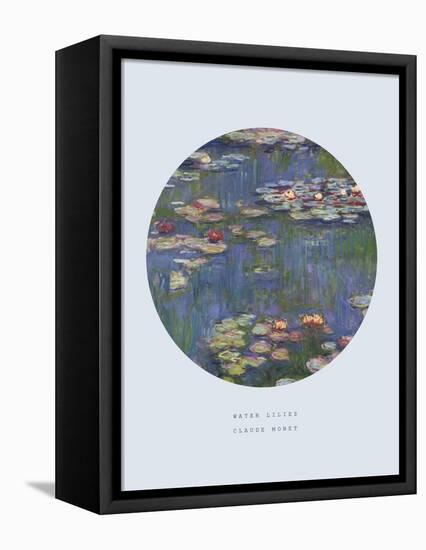 Old Masters, New Circles: Water Lilies (Nympheas), c.1916-Claude Monet-Framed Stretched Canvas