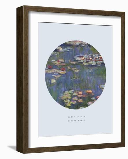 Old Masters, New Circles: Water Lilies (Nympheas), c.1916-Claude Monet-Framed Art Print