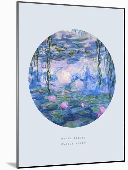 Old Masters, New Circles: Water Lilies (Nympheas), c.1916-Claude Monet-Mounted Art Print