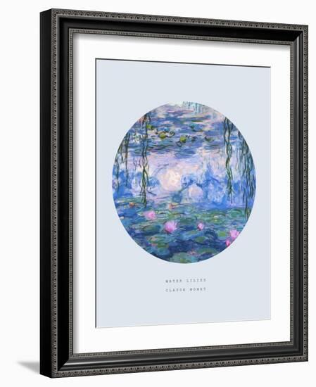 Old Masters, New Circles: Water Lilies (Nympheas), c.1916-Claude Monet-Framed Art Print