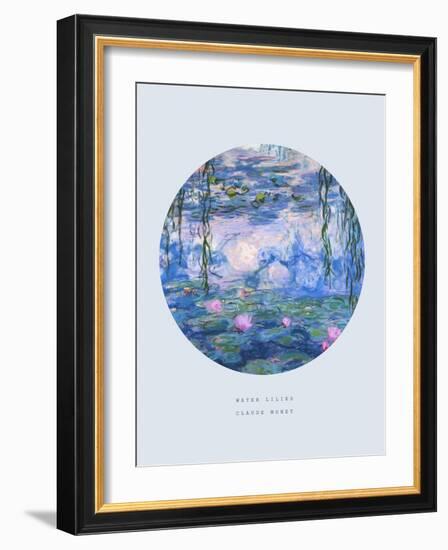 Old Masters, New Circles: Water Lilies (Nympheas), c.1916-Claude Monet-Framed Art Print