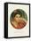 Old Masters, New Circles: Young Woman with a Rose-Pierre-Auguste Renoir-Framed Premier Image Canvas