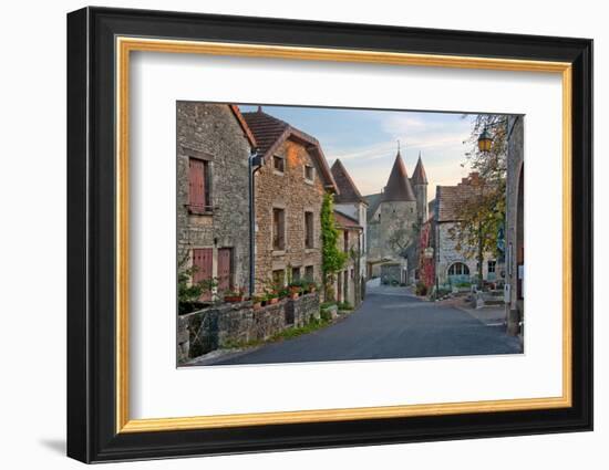 Old Medieval Looking European Street-vitalytitov-Framed Photographic Print