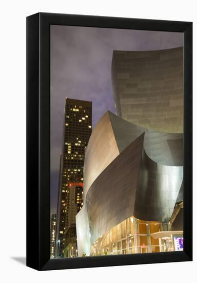 Old Meets New Disney Concert Hall-Chris Moyer-Framed Premier Image Canvas