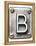 Old Metal Alphabet Letter B-donatas1205-Framed Stretched Canvas