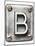 Old Metal Alphabet Letter B-donatas1205-Mounted Art Print