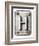 Old Metal Alphabet Letter H-donatas1205-Framed Art Print