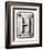 Old Metal Alphabet Letter H-donatas1205-Framed Art Print