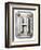 Old Metal Alphabet Letter H-donatas1205-Framed Art Print