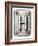 Old Metal Alphabet Letter H-donatas1205-Framed Art Print