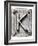 Old Metal Alphabet Letter K-donatas1205-Framed Art Print