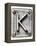 Old Metal Alphabet Letter K-donatas1205-Framed Stretched Canvas