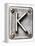 Old Metal Alphabet Letter K-donatas1205-Framed Stretched Canvas