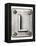 Old Metal Alphabet Letter L-donatas1205-Framed Stretched Canvas