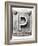 Old Metal Alphabet Letter P-donatas1205-Framed Premium Giclee Print