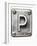 Old Metal Alphabet Letter P-donatas1205-Framed Premium Giclee Print