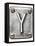 Old Metal Alphabet Letter Y-donatas1205-Framed Stretched Canvas