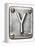 Old Metal Alphabet Letter Y-donatas1205-Framed Stretched Canvas