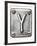 Old Metal Alphabet Letter Y-donatas1205-Framed Art Print