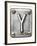 Old Metal Alphabet Letter Y-donatas1205-Framed Art Print