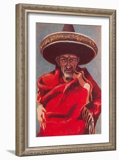 Old Mexican Man-null-Framed Art Print