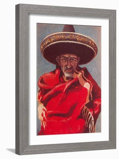 Old Mexican Man-null-Framed Art Print