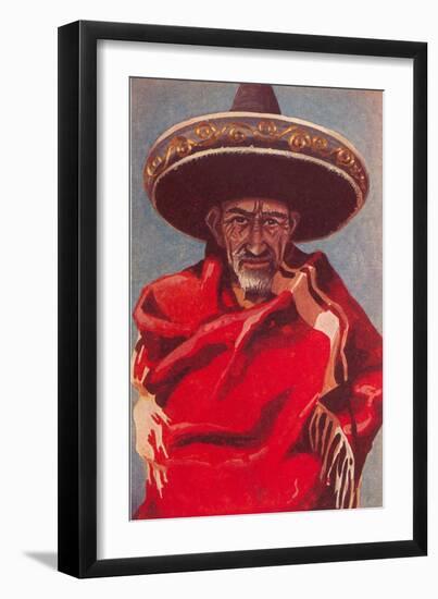 Old Mexican Man-null-Framed Art Print