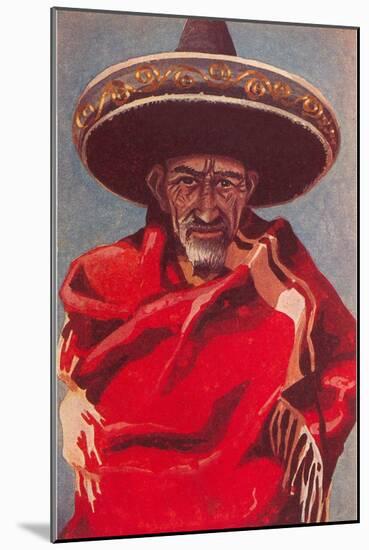 Old Mexican Man-null-Mounted Art Print