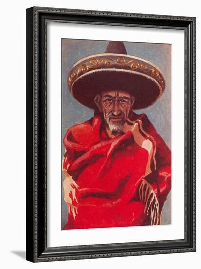 Old Mexican Man-null-Framed Art Print