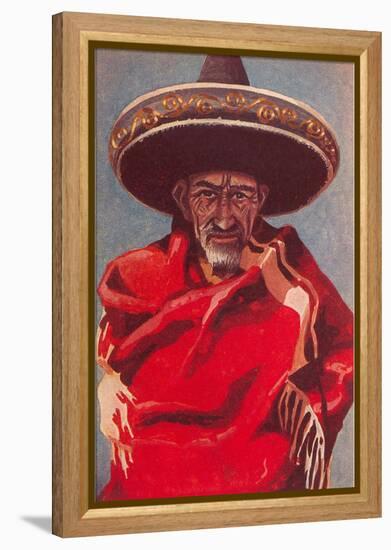 Old Mexican Man-null-Framed Stretched Canvas