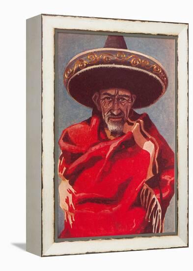 Old Mexican Man-null-Framed Stretched Canvas