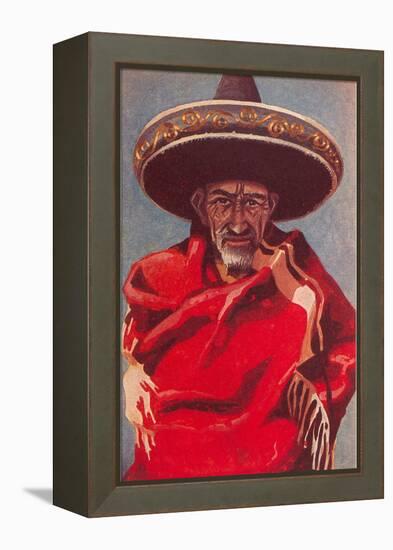 Old Mexican Man-null-Framed Stretched Canvas