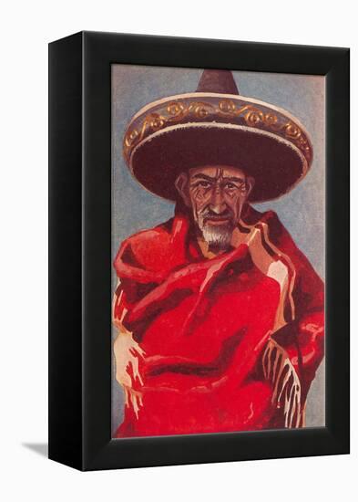 Old Mexican Man-null-Framed Stretched Canvas