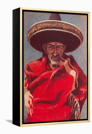 Old Mexican Man-null-Framed Stretched Canvas