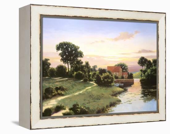 Old Mill Bluestone-Max Hayslette-Framed Premier Image Canvas