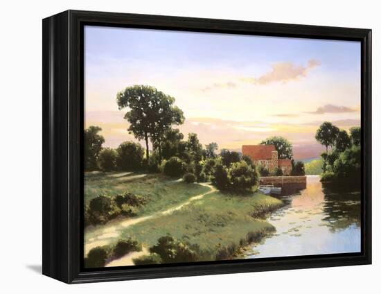 Old Mill Bluestone-Max Hayslette-Framed Premier Image Canvas