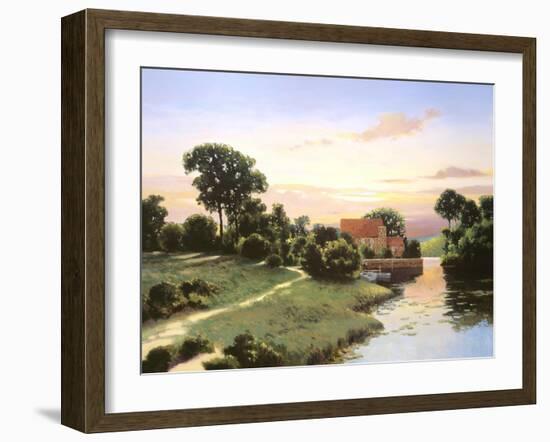 Old Mill Bluestone-Max Hayslette-Framed Giclee Print