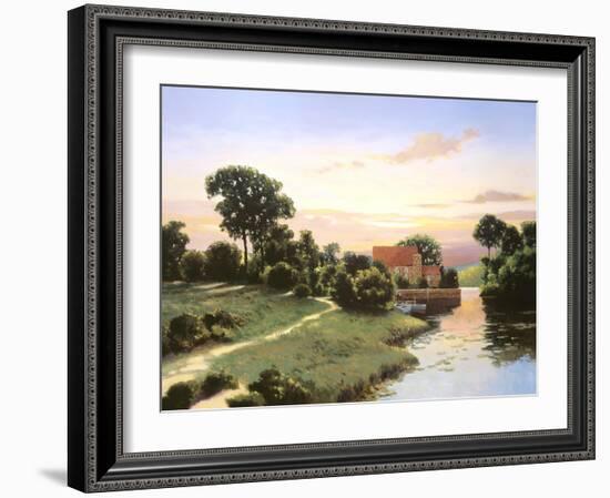 Old Mill Bluestone-Max Hayslette-Framed Giclee Print