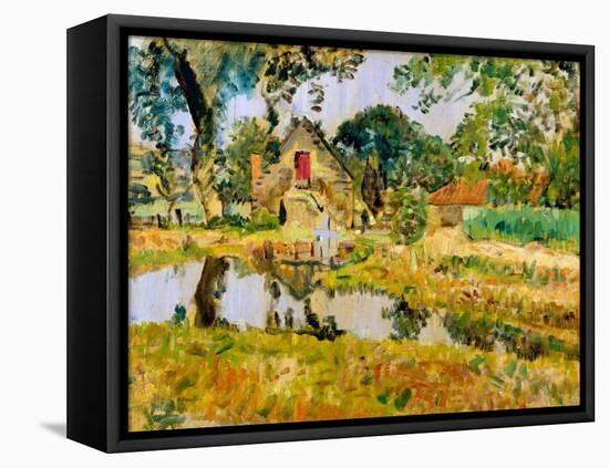 Old Mill, Fifeshire (Oil on Canvas)-George Leslie Hunter-Framed Premier Image Canvas