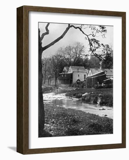 Old Mill, Milngavie, East Dunbartonshire, Scotland, 1924-1926-Valentine & Sons-Framed Giclee Print