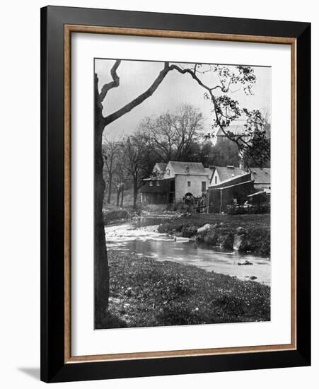 Old Mill, Milngavie, East Dunbartonshire, Scotland, 1924-1926-Valentine & Sons-Framed Giclee Print