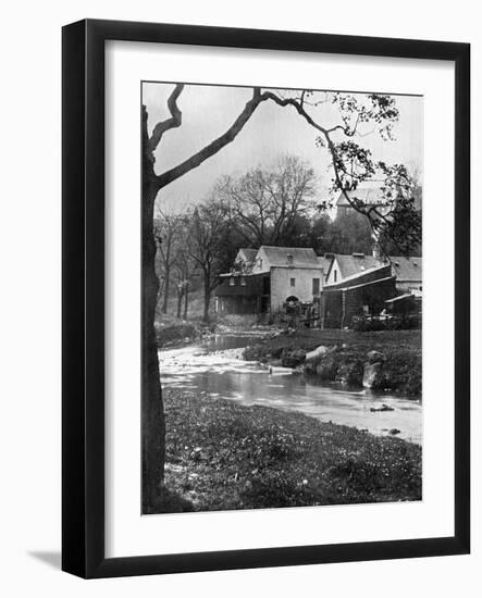 Old Mill, Milngavie, East Dunbartonshire, Scotland, 1924-1926-Valentine & Sons-Framed Giclee Print