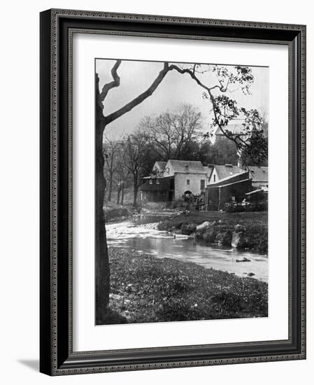 Old Mill, Milngavie, East Dunbartonshire, Scotland, 1924-1926-Valentine & Sons-Framed Giclee Print